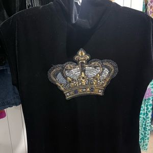 Chico’s black velvet top